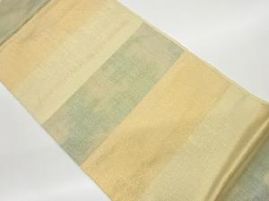 引箔横段模様織出し袋帯